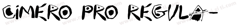 cimero pro regula字体转换